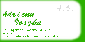 adrienn voszka business card